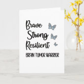 Brain Tumor Awareness Month Brain Tumor Warrior Kaart (Gele Bloem)