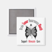 Brain Tumor Awareness Month Butterfly Magneet (Voorkant / Achterkant)