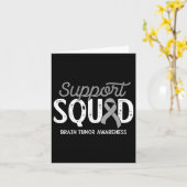 Brain Tumor Awareness Support Squad Warrior Surviv Kaart (Gele Bloem)