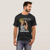 Brain Tumor Awareness Warrior Unbreakable Survianc T-shirt (Voorkant volledig)