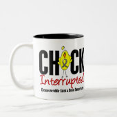 Brain Tumor Chick onderbroken Tweekleurige Koffiemok (Links)