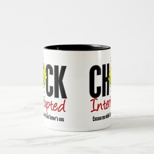 Brain Tumor Chick onderbroken Tweekleurige Koffiemok (Center)