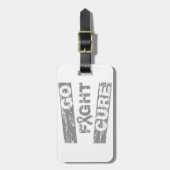 Brain Tumor Go Fight Cure Bagagelabel (Voorkant verticaal)