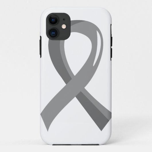 Brain Tumor Grey Ribbon 3 Case-Mate iPhone Case (Achterkant)
