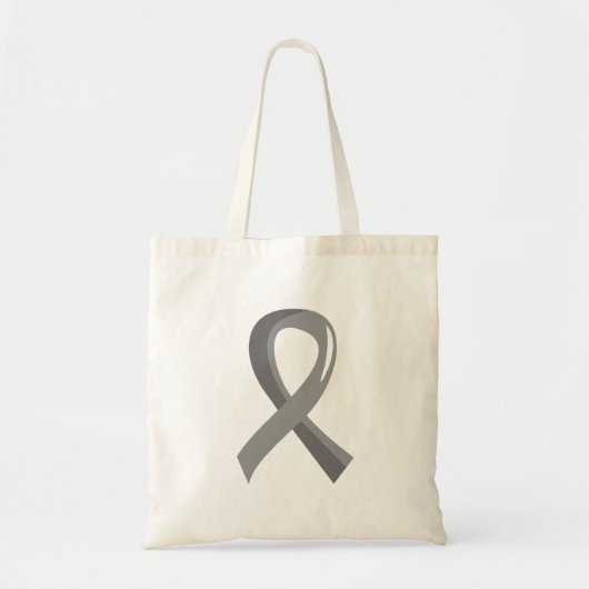 Brain Tumor Grey Ribbon 3 Tote Bag (Voorkant)