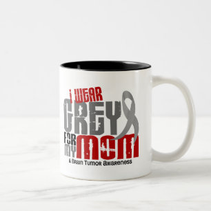 Brain Tumor ik Draag grijs voor mijn moeder 6.2 Tweekleurige Koffiemok