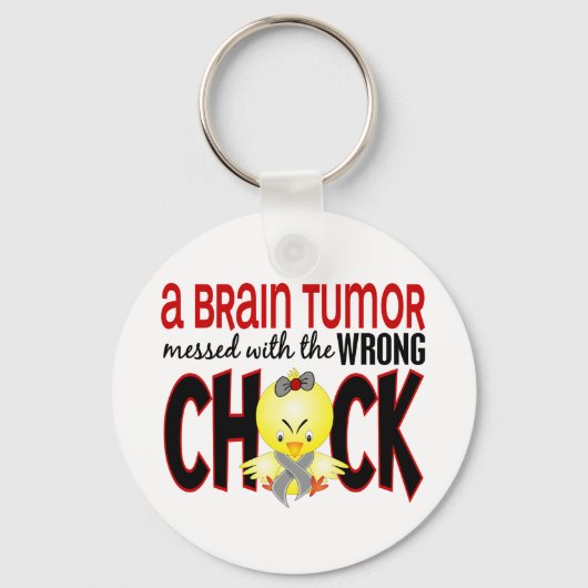 Brain Tumor met de verkeerde meid Sleutelhanger (Voorkant)