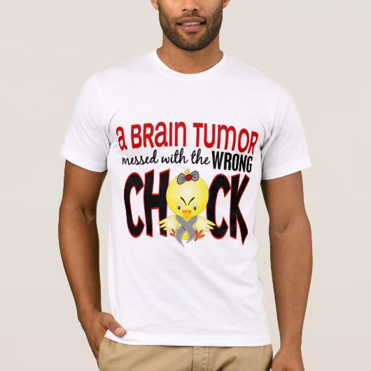 Brain Tumor met de verkeerde meid T-shirt (Voorkant)