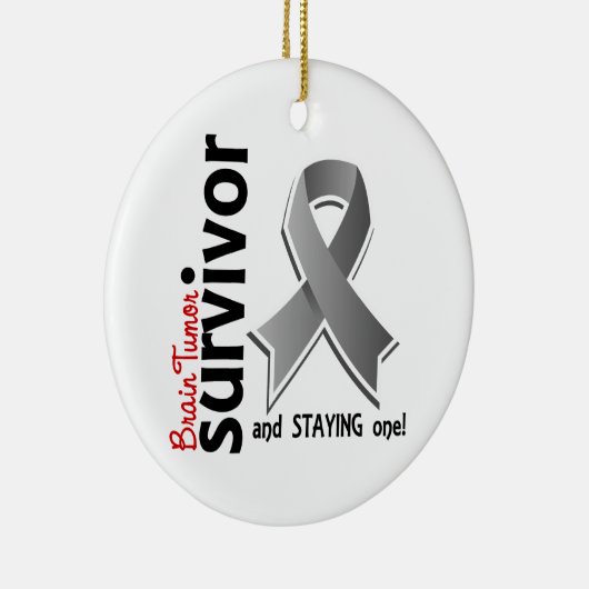 Brain Tumor Survivor 19 Keramisch Ornament (Rechts)