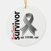 Brain Tumor Survivor 19 Keramisch Ornament (Voorkant)