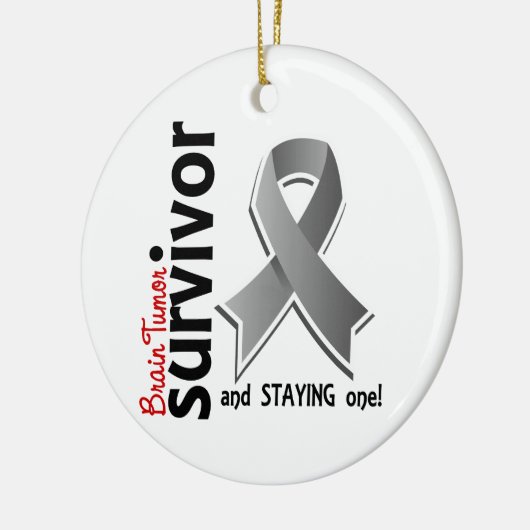 Brain Tumor Survivor 19 Keramisch Ornament (Links)