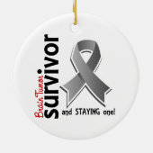 Brain Tumor Survivor 19 Keramisch Ornament (Achterkant)