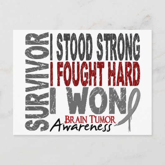 Brain Tumor Survivor 4 Briefkaart (Voorkant)
