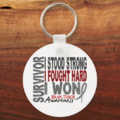 Brain Tumor Survivor 4 Sleutelhanger (Voorkant)