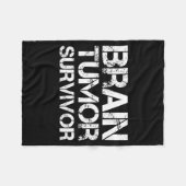 Brain Tumor Survivor For Brain Cancer Awareness Da Fleece Deken (Voorkant (Horizontaal))