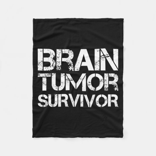 Brain Tumor Survivor For Brain Cancer Awareness Da Fleece Deken (Voorkant)