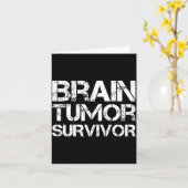 Brain Tumor Survivor For Brain Cancer Awareness Da Kaart (Gele Bloem)