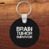 Brain Tumor Survivor For Brain Cancer Awareness Da Sleutelhanger (Voorkant)
