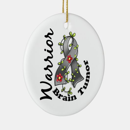 Brain Tumor Warrior 15 Keramisch Ornament (Rechts)