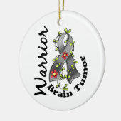 Brain Tumor Warrior 15 Keramisch Ornament (Links)
