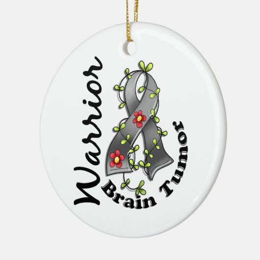 Brain Tumor Warrior 15 Keramisch Ornament (Links)