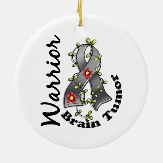 Brain Tumor Warrior 15 Keramisch Ornament (Achterkant)