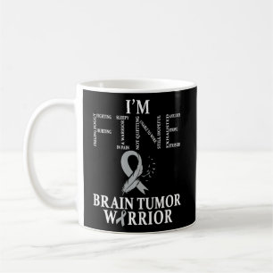 Brain Tumor Warrior Ik ben prima Koffiemok