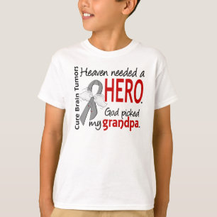 Brain Tumors Heaven Need a Hero Grandpa T-shirt