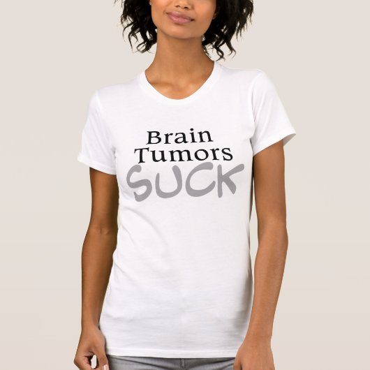 Brain Tumors Suck T-shirt (Voorkant)