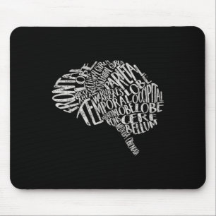 Brain Typografie Rn Neuroscience Neuroloog Muismat