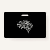 Brain Typografie RN Neurowetenschap Badge (Voorkant)