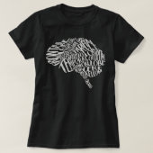 Brain Typografie T RN Neuroscience Neurologi T-shirt (Design voorkant)