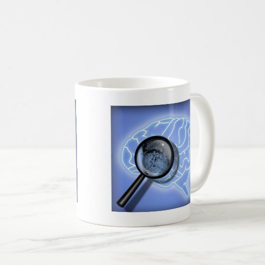 Brain vingerafdruk koffiemok (Voorkant rechts)