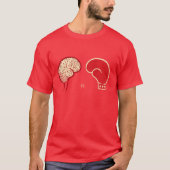 Brain vs Brawn T-shirt (Voorkant)