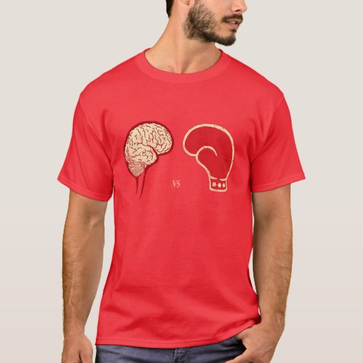 Brain vs Brawn T-shirt (Voorkant)