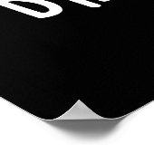 Brain Wave Funny Anatomy Pun Dark BG Poster (Hoek)