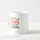 Brain Wave Funny Anatomy Pun Koffiemok (Voorkant links)