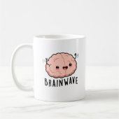 Brain Wave Funny Anatomy Pun Koffiemok (Links)