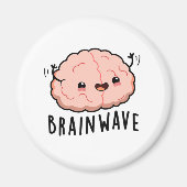 Brain Wave Funny Anatomy Pun Magneet (Voorkant)