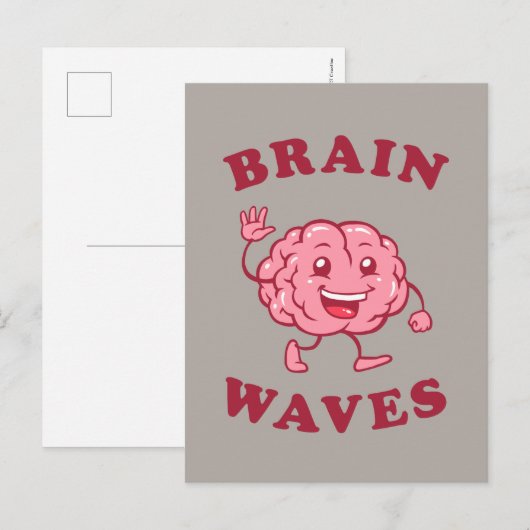 Brain Waves Briefkaart (Voorkant / Achterkant)