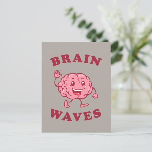Brain Waves Briefkaart (Staand voorkant)