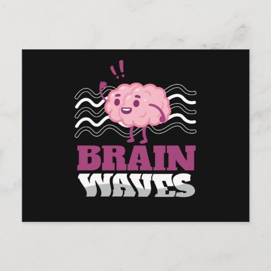 Brain Waves Neurology Science Briefkaart (Voorkant)