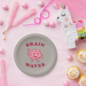 Brain Waves Papieren Bordje (Feest)