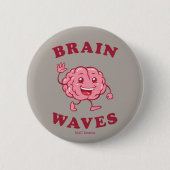 Brain Waves Ronde Button 5,7 Cm (Voorkant)