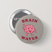 Brain Waves Ronde Button 5,7 Cm (Voorkant /achterkant)