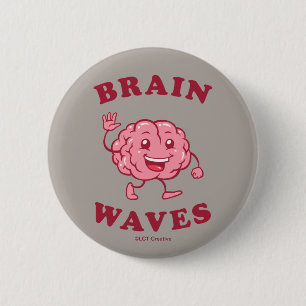 Brain Waves Ronde Button 5,7 Cm