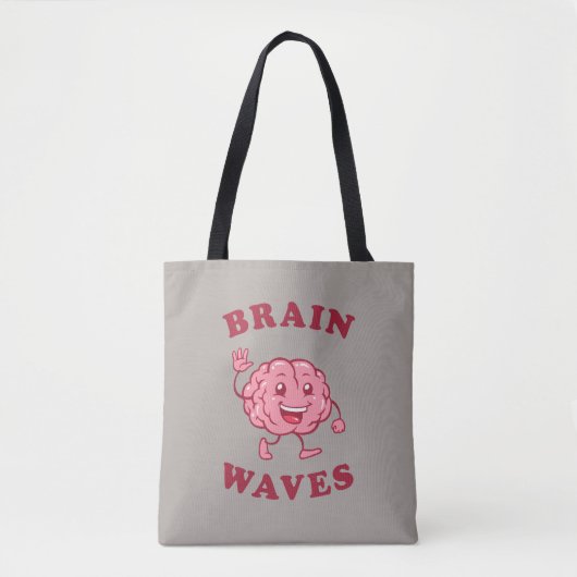 Brain Waves Tote Bag (Voorkant)