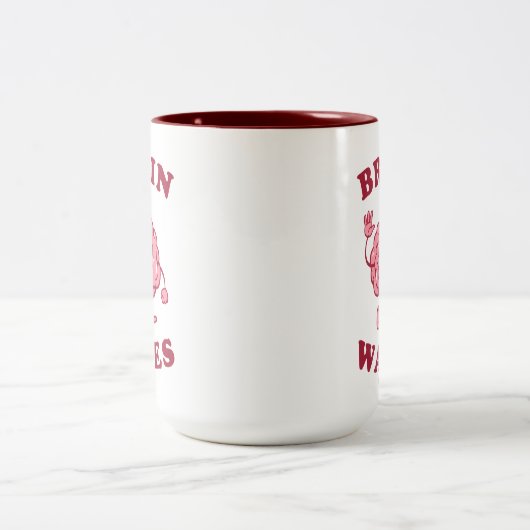 Brain Waves Tweekleurige Koffiemok (Center)