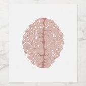 Brain Wijn Etiket (Enkel label)