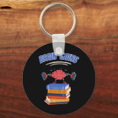 Brain Wins Reading Teacher Book Lover Terug naar S Sleutelhanger (Voorkant)